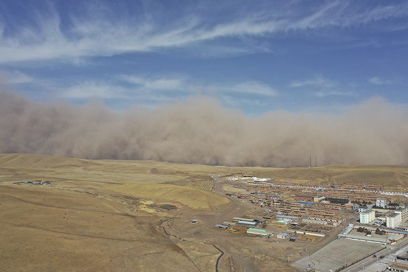 Tường c&aacute;t tại Trương Dịch, Cam T&uacute;c. Ảnh: VCG