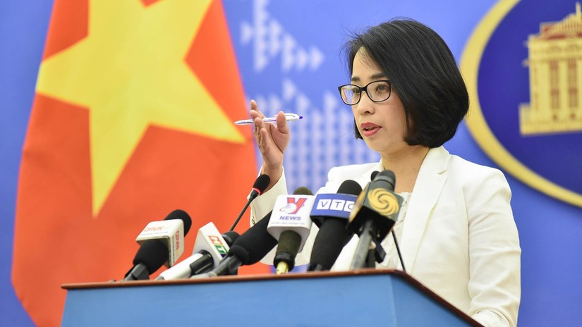 Ph&oacute; Ph&aacute;t ng&ocirc;n Bộ Ngoại giao Phạm Thu Hằng.
