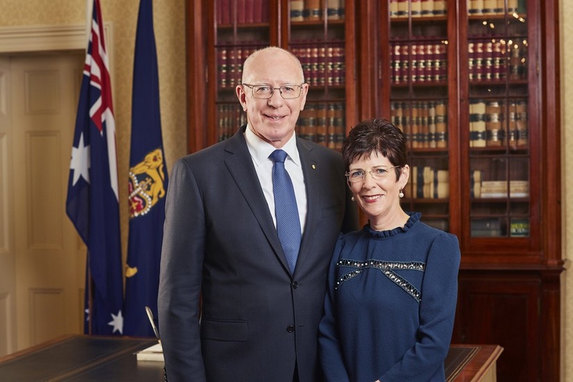 To&agrave;n quyền Australia David Hurley v&agrave; phu nh&acirc;n. Ảnh: Governor-General of the Commonwealth of Australia.