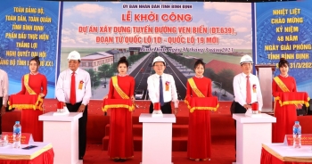 Bình Định khởi công tuyến đường ven biển hơn 1.490 tỷ đồng