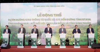 Khánh Hòa: Động thổ dự án đường giao thông liên vùng hơn 1.900 tỷ đồng
