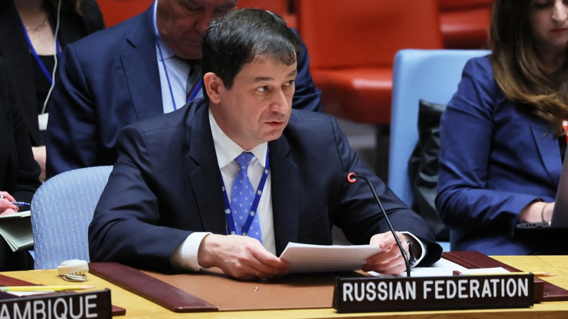 Ph&oacute; đại diện thường trực của Nga tại Li&ecirc;n Hợp Quốc Dmitry Polyansky. Ảnh: AFP