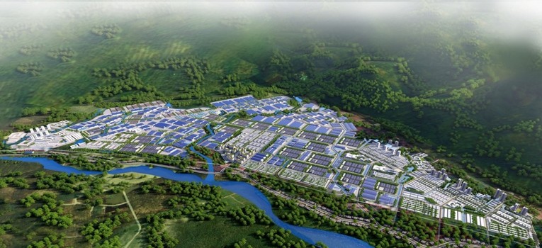 Phối cảnh khu c&ocirc;ng nghiệp đ&ocirc; thị dịch vụ Becamex VSIP B&igrave;nh Định.