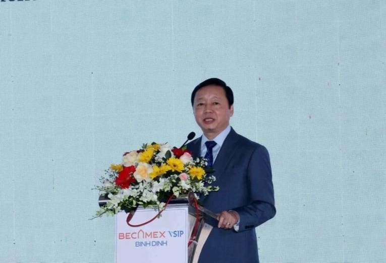 Ph&oacute; Thủ tướng Trần Hồng H&agrave; ph&aacute;t biểu tại sự kiện. Ảnh: Vietnamplus.