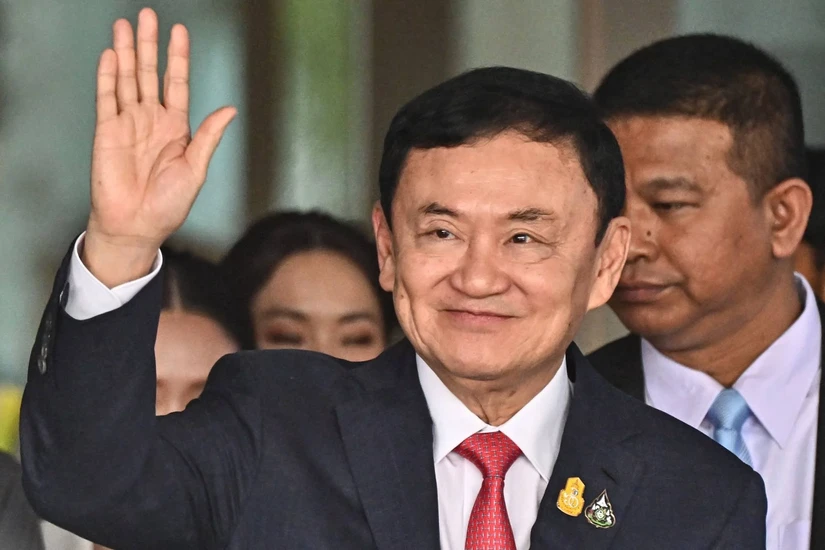 Cựu Thủ tướng Th&aacute;i Lan Thaksin Shinawatra, th&aacute;ng 8/2023. Ảnh: AFP