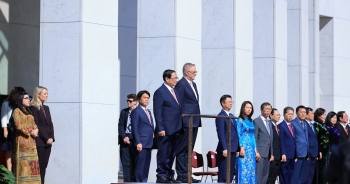 Thủ tướng Australia Anthony Albanese chủ trì lễ đón Thủ tướng Phạm Minh Chính