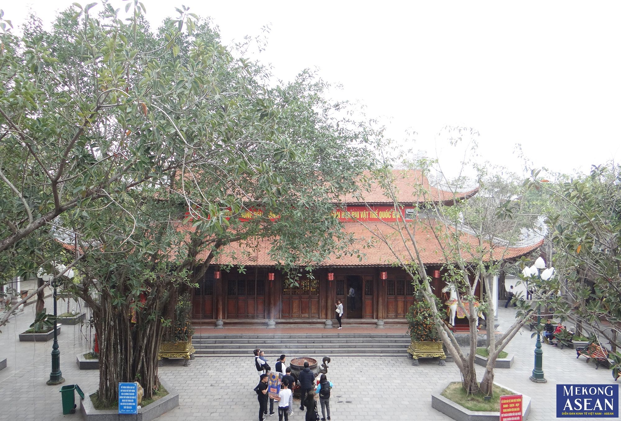 Tổng diện t&iacute;ch của khu di t&iacute;ch đền Tranh l&agrave; 29.417m2.