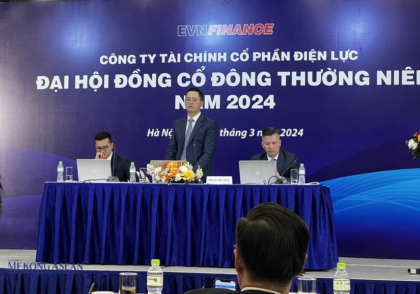 &Ocirc;ng Phạm Trung Ki&ecirc;n - Chủ tịch HĐQT EVF ph&aacute;t biểu tại Đại hội. Ảnh: Minh Phong - Mekong ASEAN