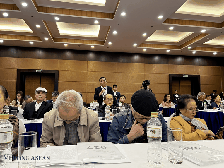 Cổ đ&ocirc;ng EVF ph&aacute;t biểu tại đại hội: Ảnh: Minh Phong