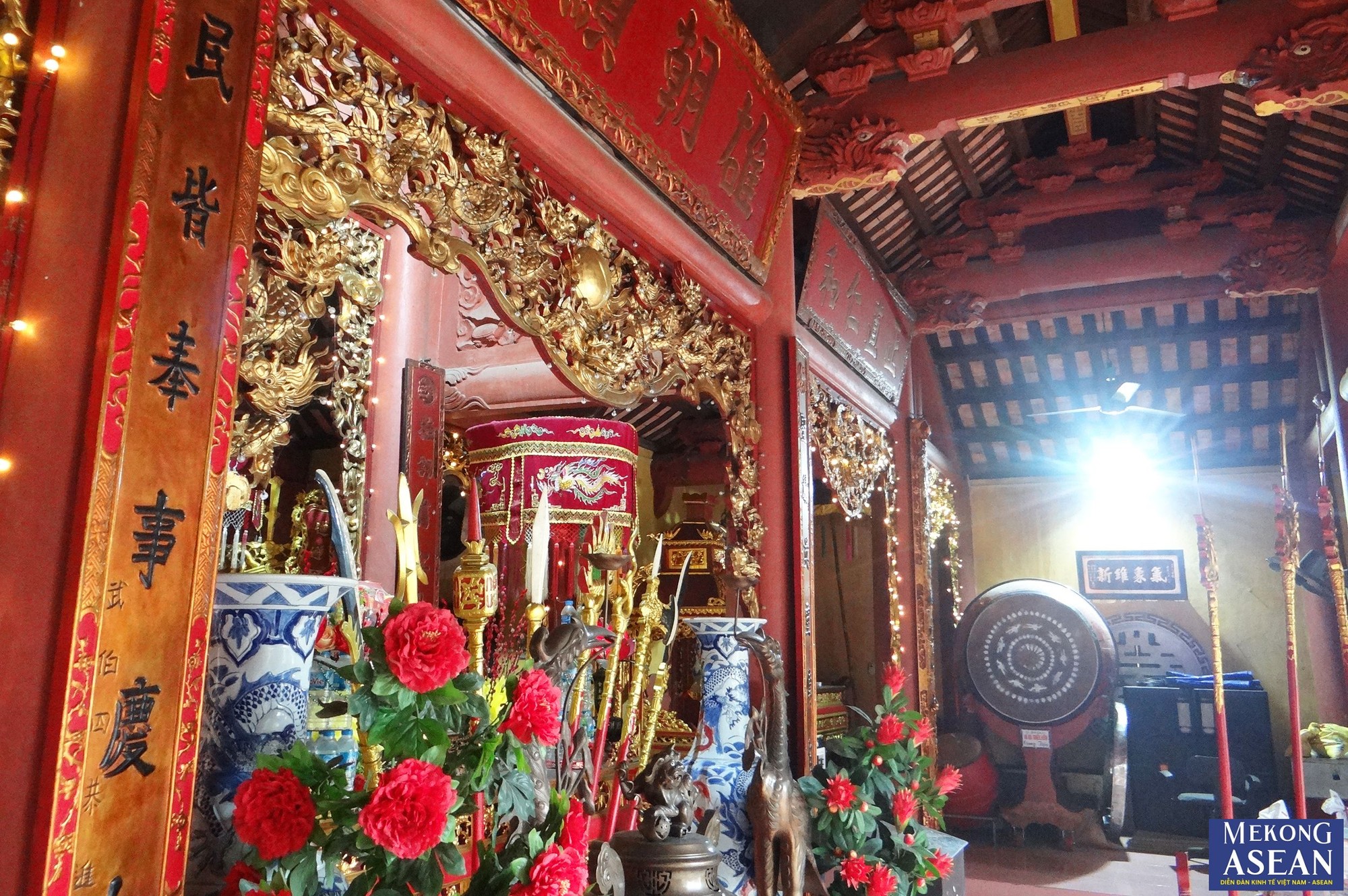 Cụm di t&iacute;ch gồm đ&igrave;nh, ngh&egrave; v&agrave; ch&ugrave;a Cậy đang từng bước được địa phương tu bổ t&ocirc;n tạo đ&aacute;p ứng nhu cầu sinh hoạt t&ocirc;n gi&aacute;o v&agrave; t&iacute;n ngưỡng của nh&acirc;n d&acirc;n.