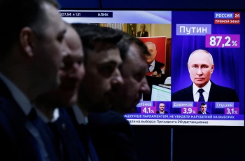 Tổng thống Nga Vladimir Putin tái đắc cử với kết quả áp đảo