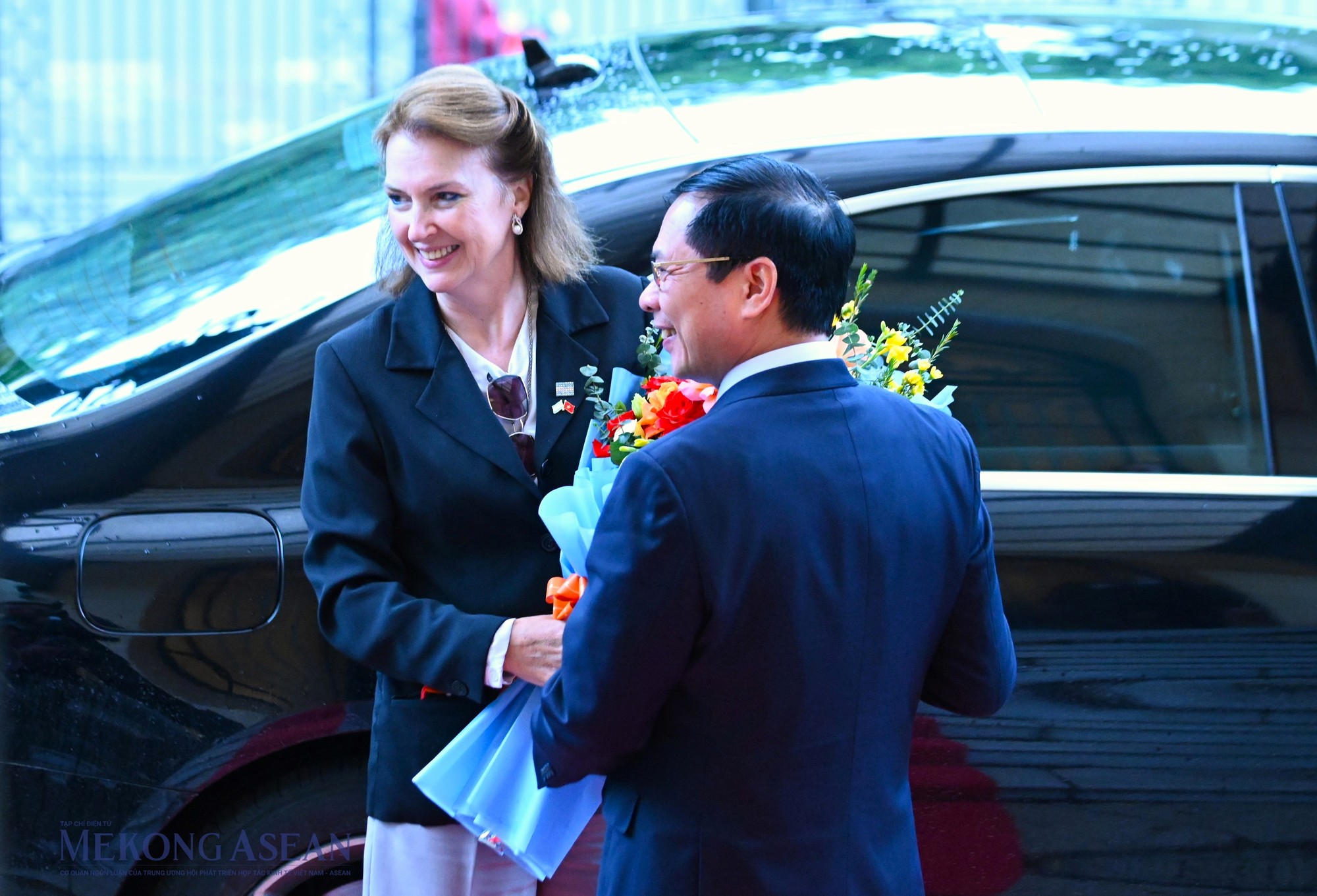 Nhận lời mời của Bộ trưởng Ngoại giao B&ugrave;i Thanh Sơn, Bộ trưởng Ngoại giao, Ngoại thương v&agrave; T&ocirc;n gi&aacute;o Argentina Diana Mondino thăm ch&iacute;nh thức Việt Nam từ ng&agrave;y 19-20/3. Ảnh: Đỗ Thảo - Mekong ASEAN