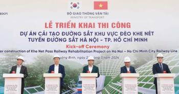 Khởi công dự án cải tạo đường sắt đèo Khe Nét, Quảng Bình