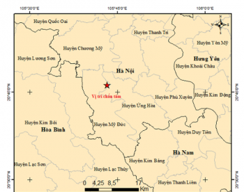 Động đất 4 độ richter tại Hà Nội