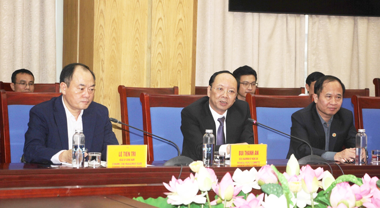 Ph&oacute; Chủ tịch UBND tỉnh B&ugrave;i Thanh An ph&aacute;t biểu. Ảnh: Cổng TTĐT tỉnh Nghệ An