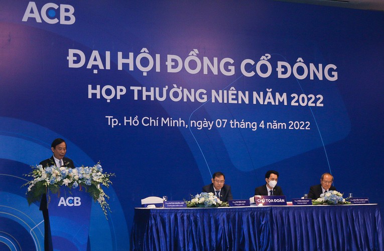 To&agrave;n cảnh đại hội cổ đ&ocirc;ng Ng&acirc;n h&agrave;ng ACB s&aacute;ng 7/4. Ảnh: ACB
