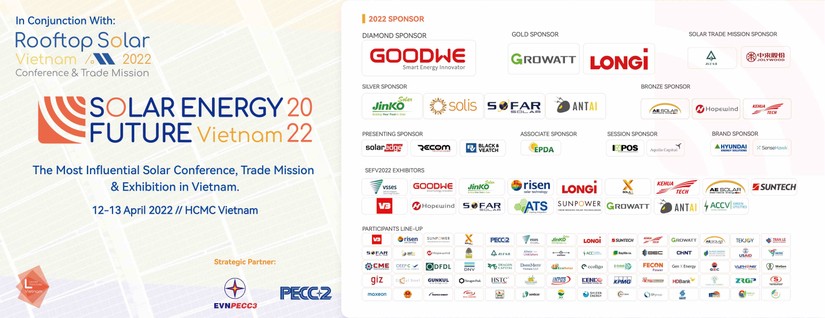 Hội nghị v&agrave; Triển l&atilde;m về tương lai ng&agrave;nh năng lượng mặt trời &aacute;p m&aacute;i Việt Nam 2022