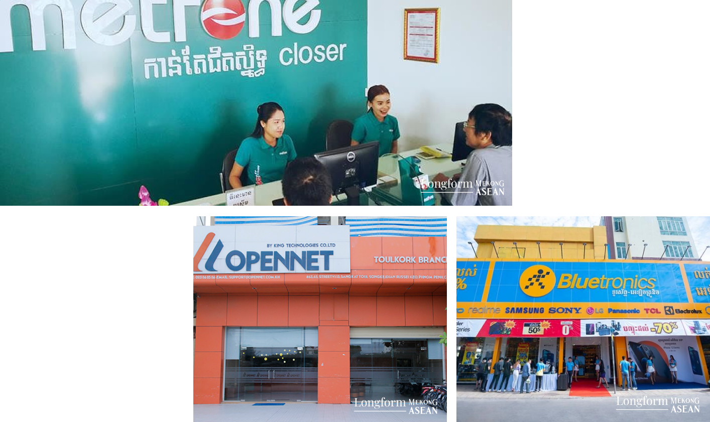 Viettel, FPT v&agrave; Thế giới Di động đều đ&atilde; vươn l&ecirc;n chiếm lĩnh thị trường Campuchia.
