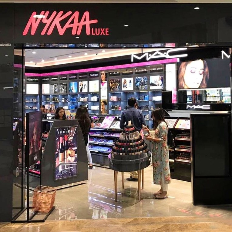 Một cửa h&agrave;ng Nykaa tại New Delhi, Ấn Độ. Ảnh: Nykaa