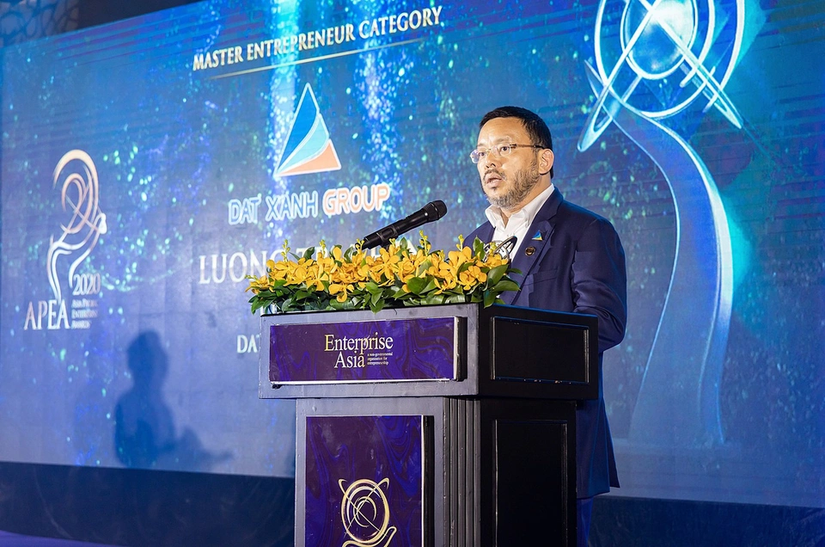 &Ocirc;ng Lương Tr&iacute; Th&igrave;n từ nhiệm th&agrave;nh vi&ecirc;n HĐQT CTCP Dịch vụ bất động sản Đất Xanh. Ảnh: DXG