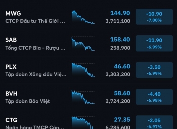 VN-Index rơi tiếp 68 điểm, gần 250 mã nằm sàn
