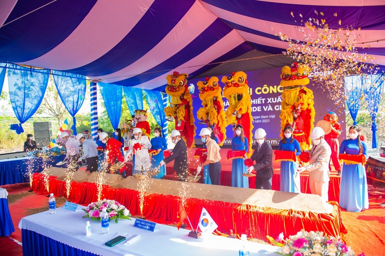 Lễ khởi c&ocirc;ng &ldquo;Nh&agrave; m&aacute;y chế biến collagen peptide v&agrave; gelatin&rdquo;. Ảnh: navicorp.com