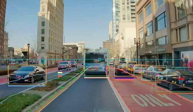 Phần mềm của c&ocirc;ng ty Hayden AI d&ugrave;ng cảm biến để thu thập dữ liệu.