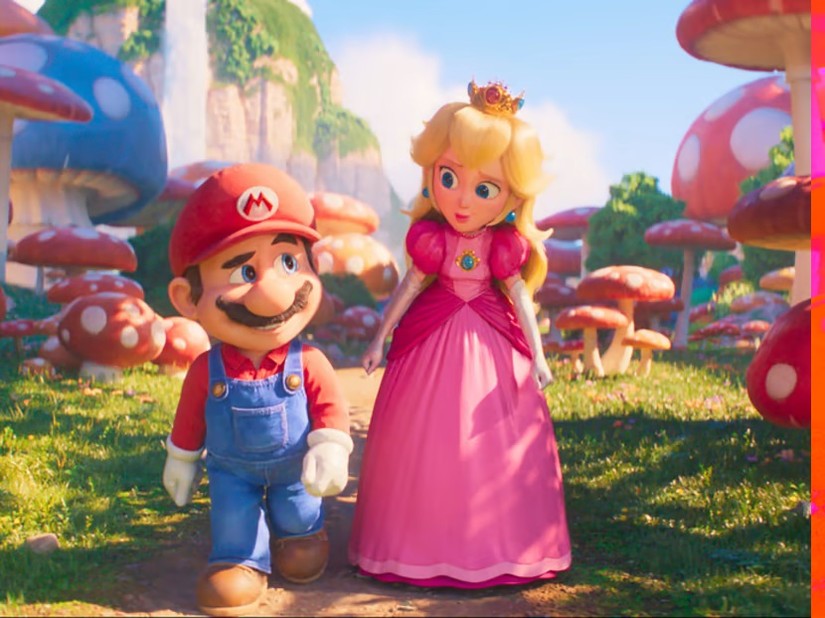 Mario (do Chris Pratt lồng tiếng) v&agrave; C&ocirc;ng ch&uacute;a Peach (do Anya Taylor-Joy lồng tiếng) trong The Super Mario Bros. Movie của Nintendo. Ảnh: Nintendo v&agrave; Universal Studios