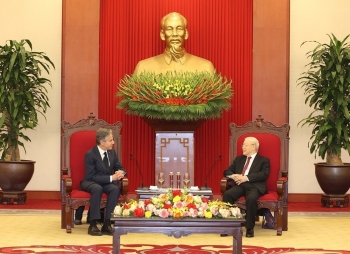 Tổng Bí thư Nguyễn Phú Trọng tiếp Ngoại trưởng Mỹ Antony Blinken
