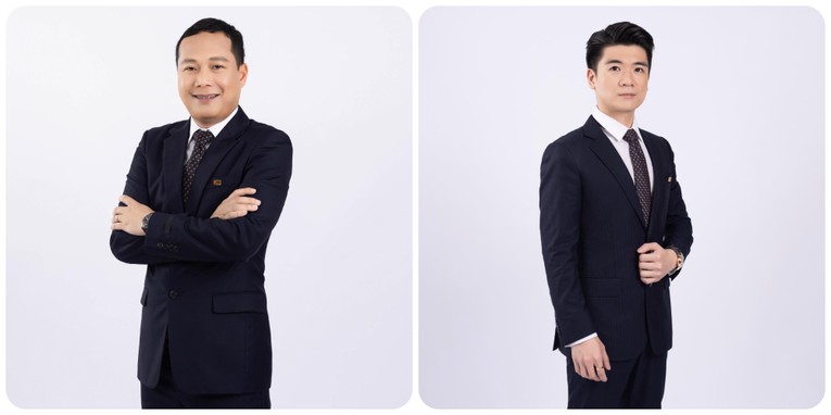 &Ocirc;ng Đỗ Quang Vinh (phải) v&agrave; &ocirc;ng Đỗ Đức Hải (tr&aacute;i) được bầu l&agrave;m Ph&oacute; Chủ tịch HĐQT SHB