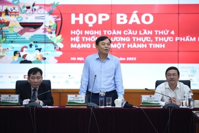 Họp b&aacute;o giới thiệu về hội nghị to&agrave;n cầu lần 4 về Hệ thống Lương thực, thực phẩm.