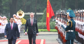 Thủ tướng Phạm Minh Chính chủ trì lễ đón Thủ tướng Cộng hòa Czech