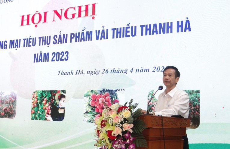 &Ocirc;ng Trần Văn Hảo, Gi&aacute;m đốc Sở C&ocirc;ng Thương tỉnh Hải Dương tại sự kiện.