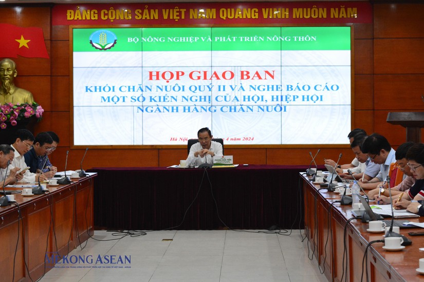 To&agrave;n cảnh buổi họp giao ban s&aacute;ng 2/4. Ảnh: L&ecirc; Hồng Nhung - Mekong ASEAN