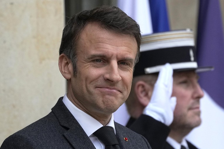 Tổng thống Ph&aacute;p Emmanuel Macron. Ảnh: AP
