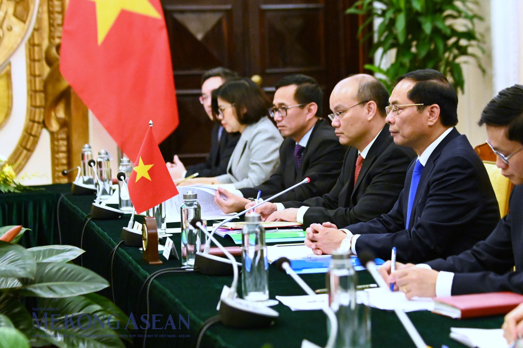 Đo&agrave;n đại biểu Việt Nam tại cuộc hội đ&agrave;m. Ảnh: Đỗ Thảo - Mekong ASEAN