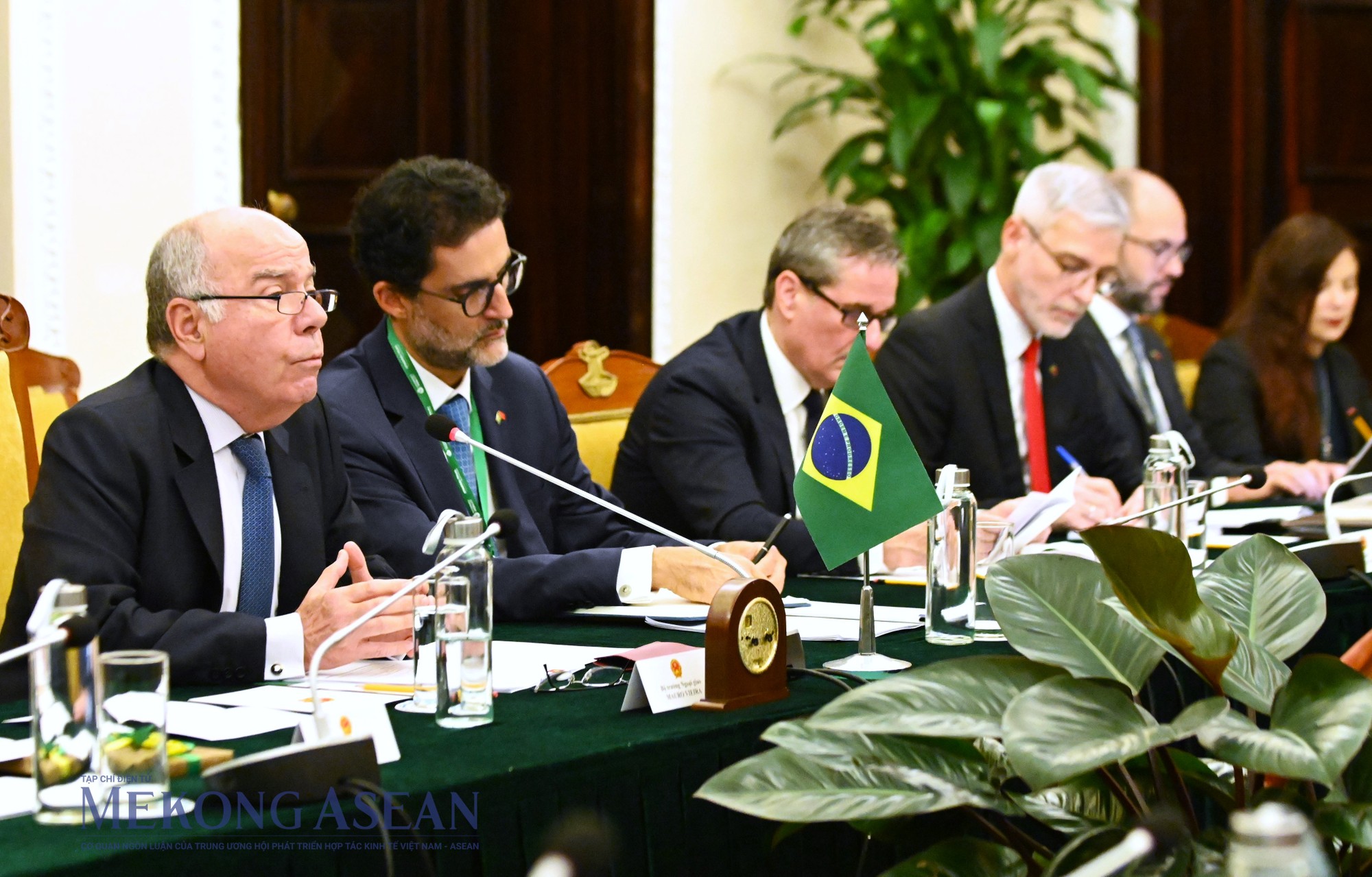 Đo&agrave;n đại biểu Brazil tại cuộc hội đ&agrave;m. Ảnh: Đỗ Thảo - Mekong ASEAN