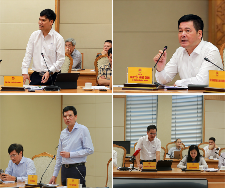 Nhiều &yacute; kiến tại cuộc l&agrave;m việc cho biết doanh nghiệp khu c&ocirc;ng nghiệp đang chờ đợi nghị định về điện mặt trời m&aacute;i nh&agrave; sớm được ban h&agrave;nh. Nguồn: VGP.