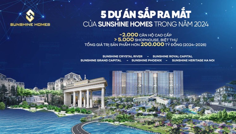 Chủ tịch HĐQT Sunshine Homes công bố ra mắt 5 dự án mới tại ĐHCĐ 2024