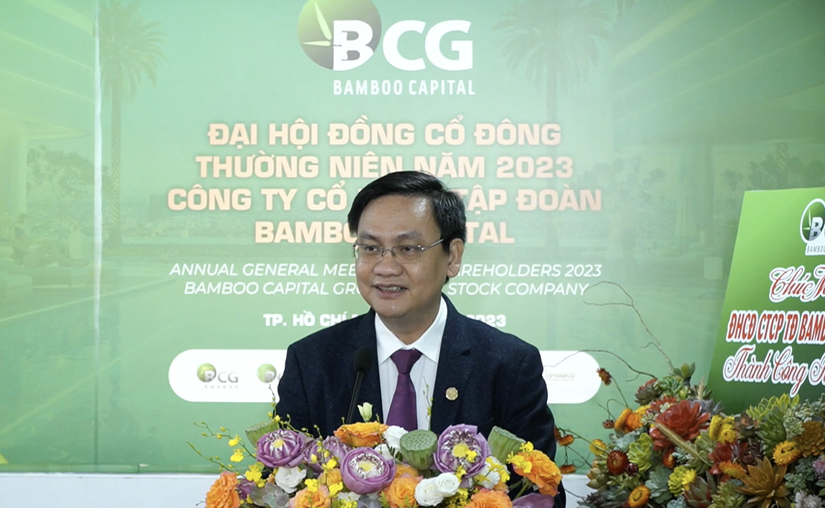 &Ocirc;ng Nguyễn Hồ Nam - Chủ tịch HĐQT BCG tại ĐHĐCĐ thường ni&ecirc;n năm 2023.