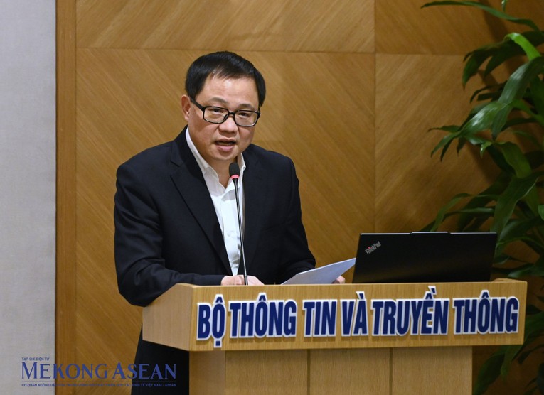 &Ocirc;ng Triệu Minh Long, Vụ trưởng Vụ Hợp t&aacute;c quốc tế (Bộ Th&ocirc;ng tin &amp;amp;amp;amp; Truyền th&ocirc;ng). Ảnh: Đỗ Thảo/Mekong ASEAN