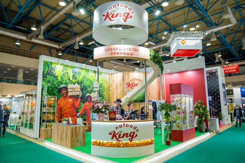 Gian h&agrave;ng của Nafoods tại một hội chợ quốc tế.