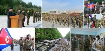 Lực lượng quân đội hùng hậu của Triều Tiên tham gia chống dịch