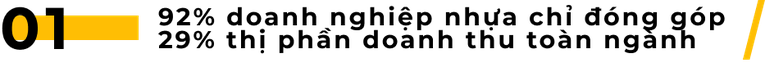 Ngành nhựa Việt Nam: 92% doanh nghiệp chỉ đóng góp dưới 1/3 doanh thu toàn ngành