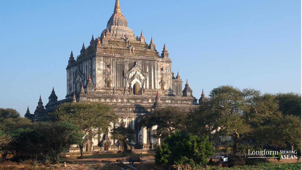 Đền Ananda l&agrave; ng&ocirc;i đền cao nhất tại Bagan với chiều cao 60m.