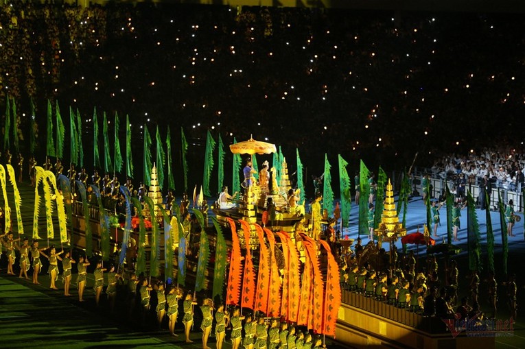 M&agrave;n biểu diễn nghệ thuật mở m&agrave;n cho lễ khai mạc SEA Games 32.