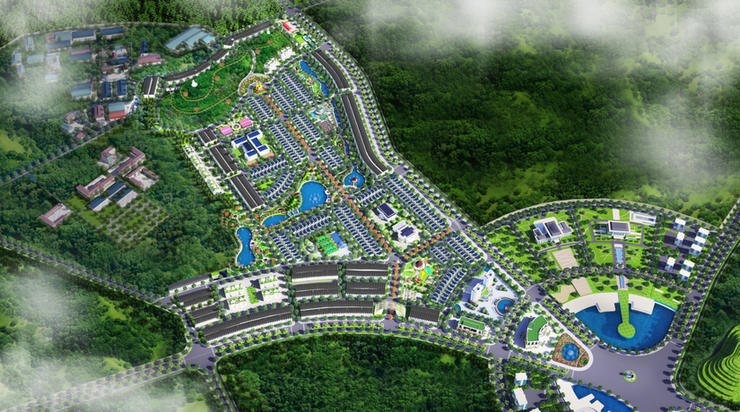 Phối cảnh khu đ&ocirc; thị mới Golden House.