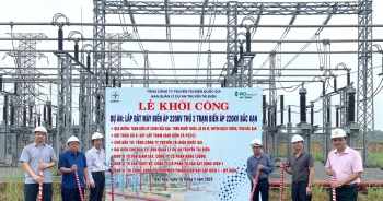 Thi công dự án truyền tải bảo đảm điện cho tỉnh Bắc Kạn