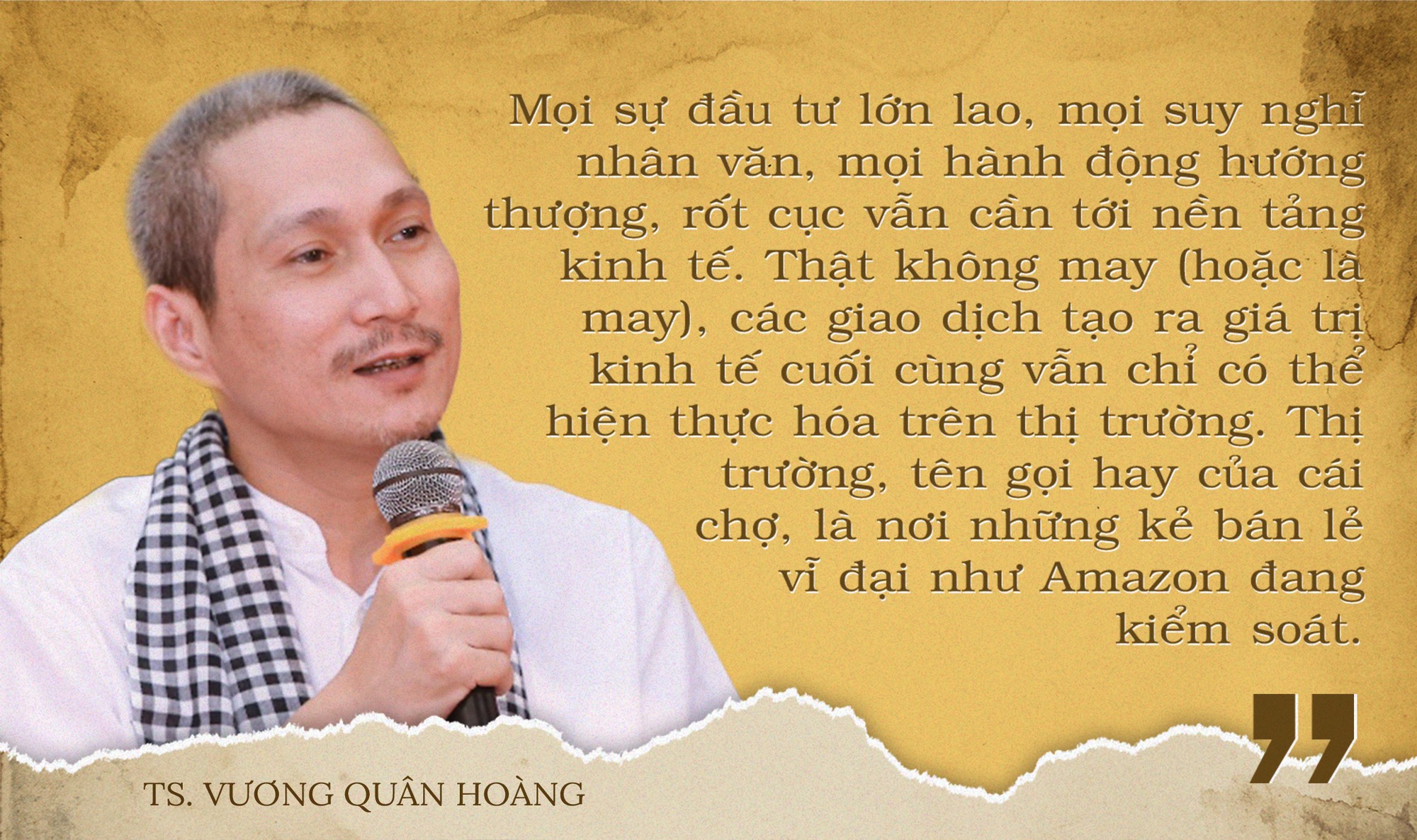 Ra chợ, bán hàng đi. Sẽ hiểu ngay thôi