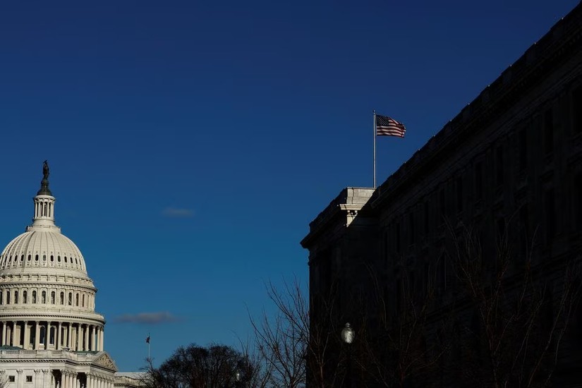 T&ograve;a nh&agrave; văn ph&ograve;ng Cannon House tr&ecirc;n Đồi Capitol ở Washington, Mỹ. Ảnh: Reuters